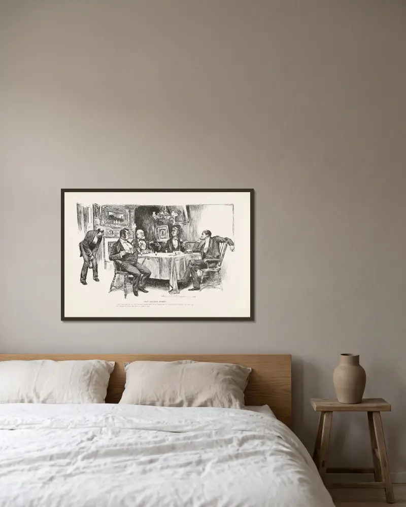 Den där läckra stunden av Charles Dana Gibson inramad på en vägg