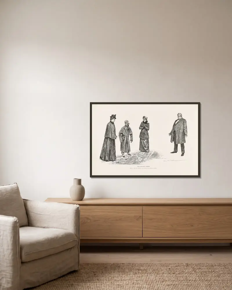 Dieser köstliche Augenblick – Wenn du dem Adligen begegnest, den deine Tochter in Europa erobert hat von Charles Dana Gibson gerahmt an einer Wand