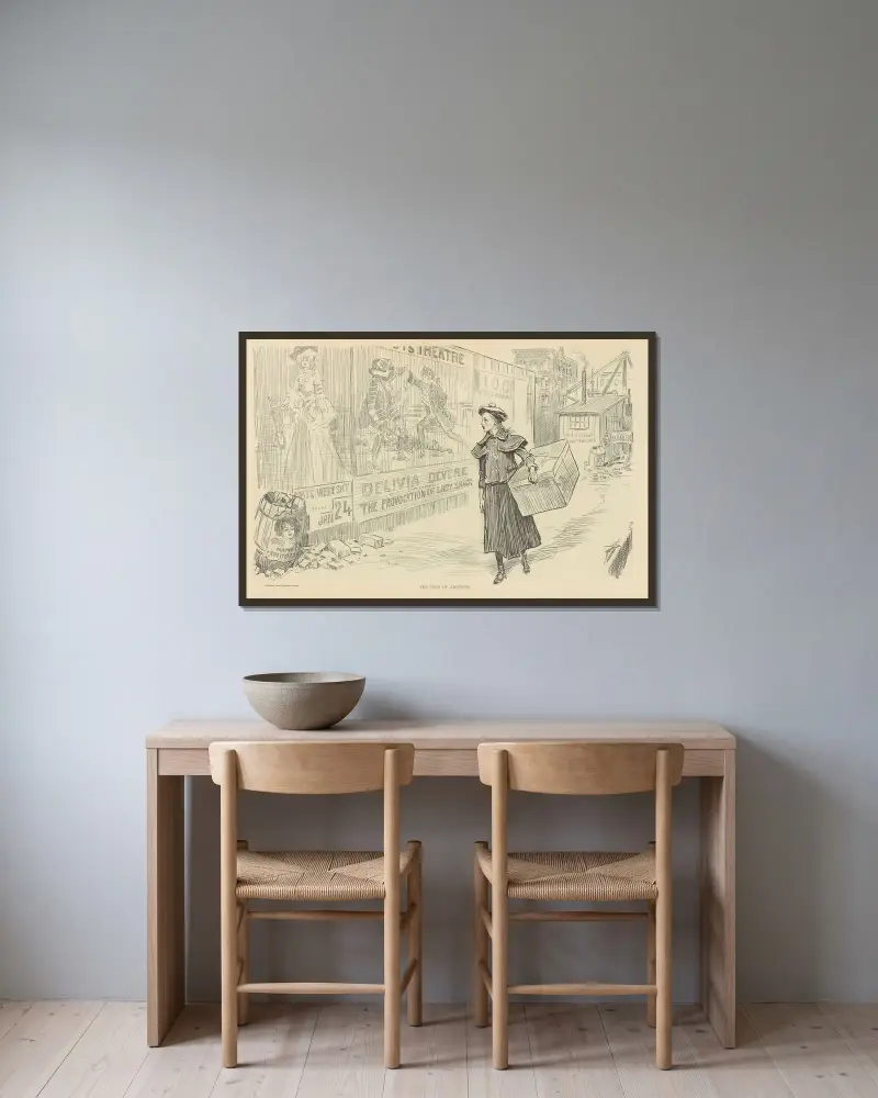 Ambitionens frö av Charles Dana Gibson inramad på en vägg