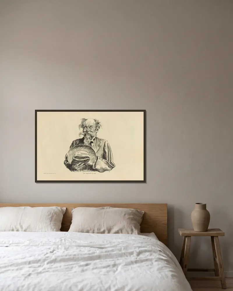 Den trettionde maj av Charles Dana Gibson inramad på en vägg