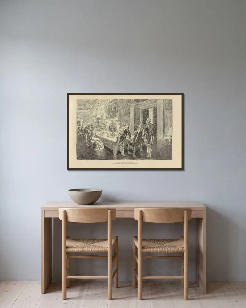 De rikas bekymmer av Charles Dana Gibson inramad på en vägg