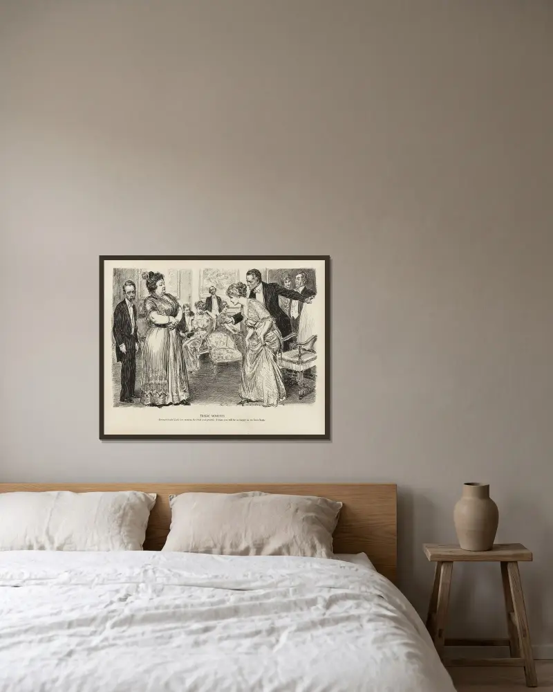 Tragic moments av Charles Dana Gibson inramad på en vägg