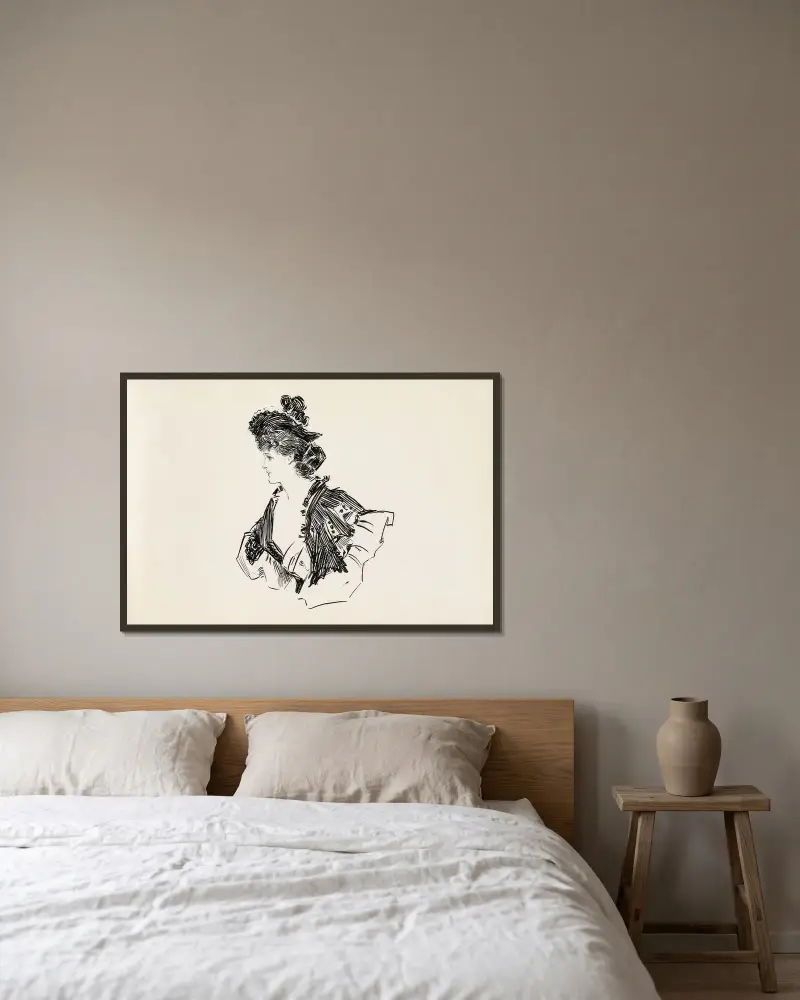 Ohne Titel, 1897 – Nr. 2 von Charles Dana Gibson gerahmt an einer Wand