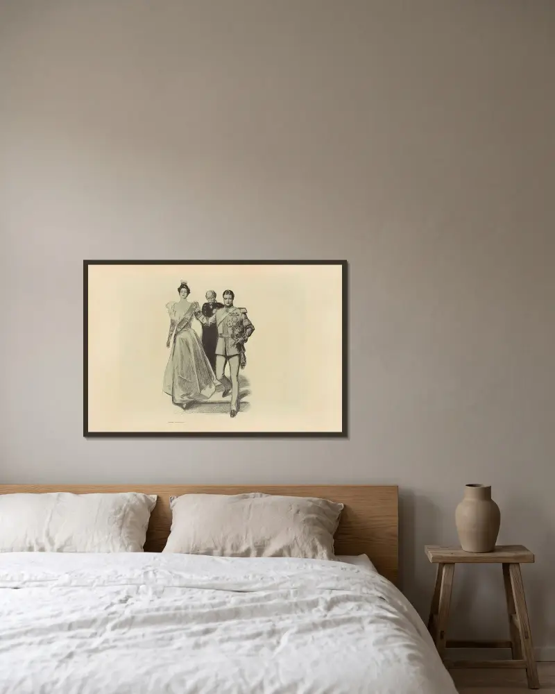 Ohne Titel, 1893 – Nr. 6 – Nr. 1 von Charles Dana Gibson gerahmt an einer Wand