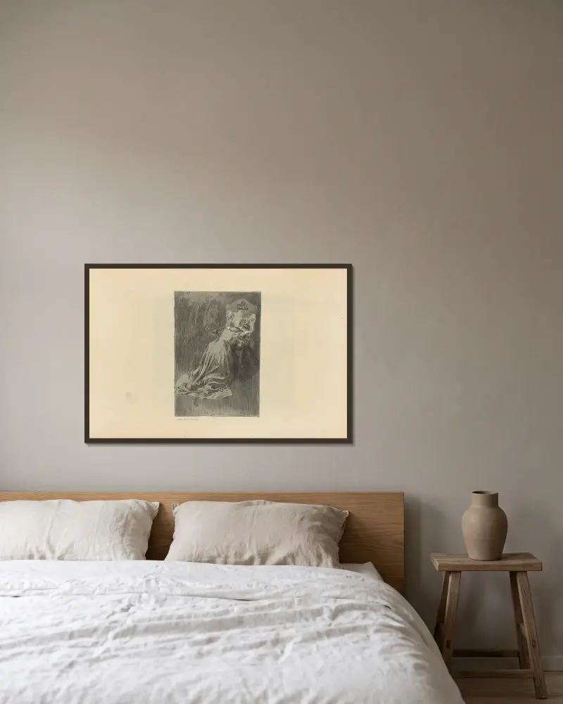 Ohne Titel, 1893 – Nr. 6 – Nr. 2 von Charles Dana Gibson gerahmt an einer Wand