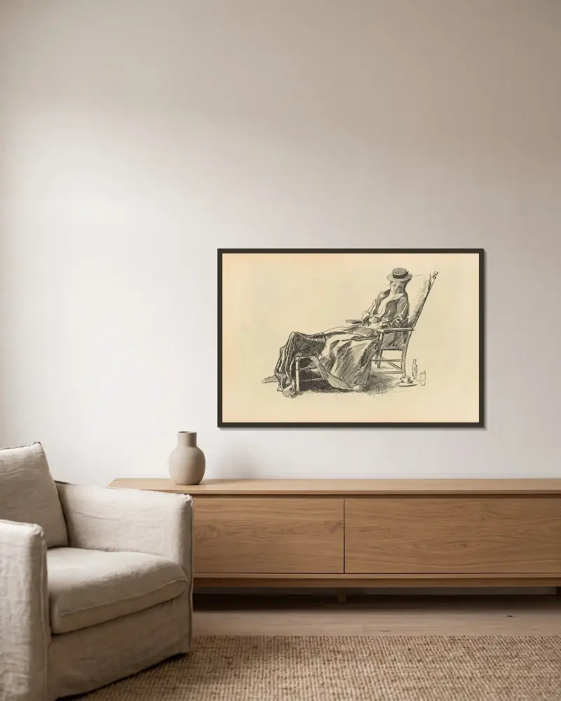 Ohne Titel, 1893 – Nr. 11 – Nr. 1 von Charles Dana Gibson gerahmt an einer Wand