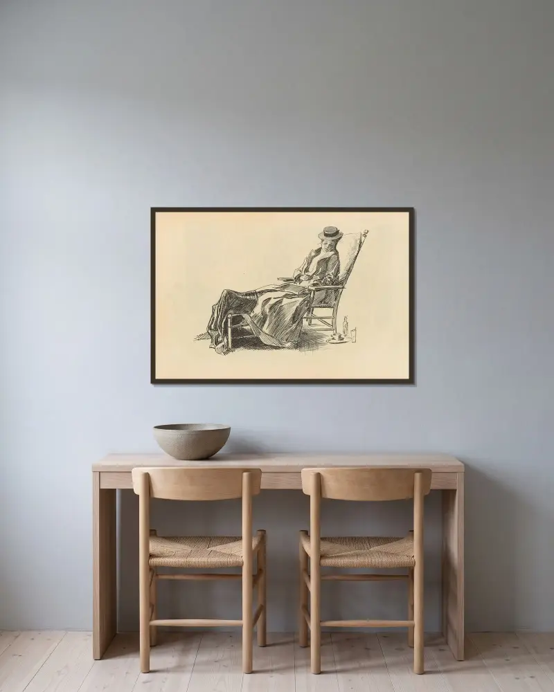 Ohne Titel, 1893 – Nr. 11 – Nr. 1 von Charles Dana Gibson gerahmt an einer Wand
