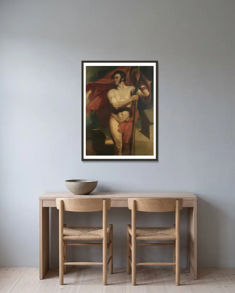 Praporečník, Daniel Maclise v rámu na stěně