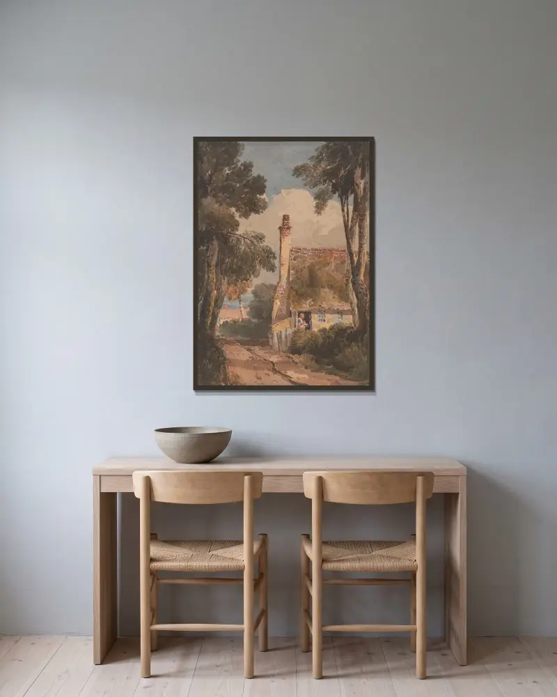 Harborne, David Cox v rámu na stěně