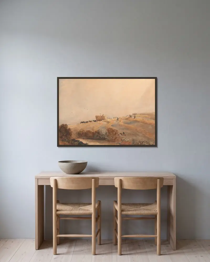 Senoseč, David Cox v rámu na stěně
