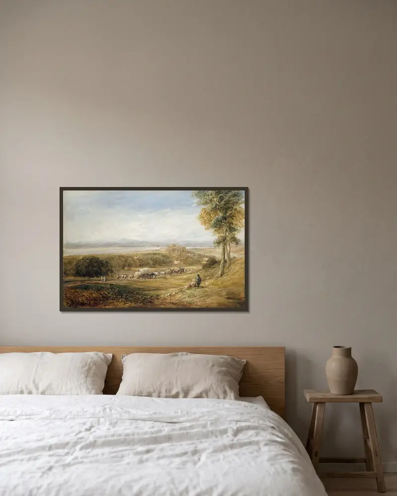 Lancaster, Peace and War av David Cox inramad på en vägg