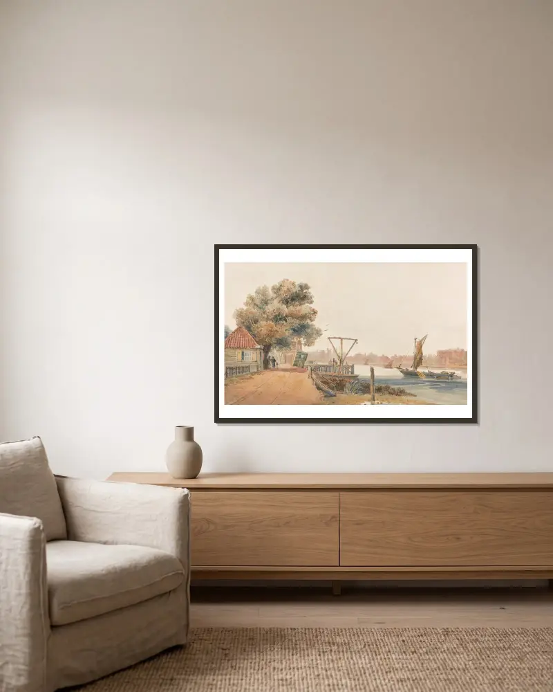 Millbank, David Cox v rámu na stěně