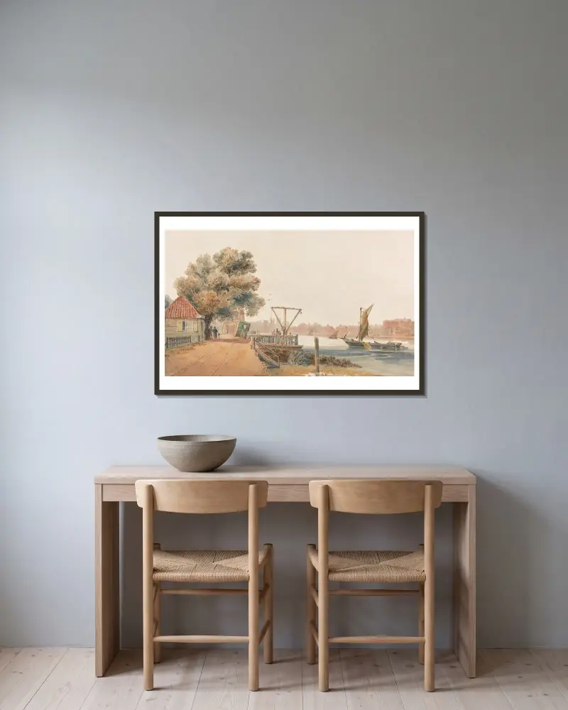 Millbank, David Cox v rámu na stěně