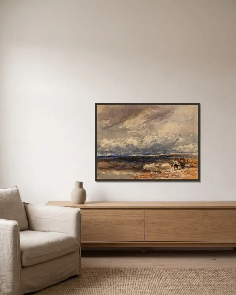 On Carrington Moss av David Cox inramad på en vägg