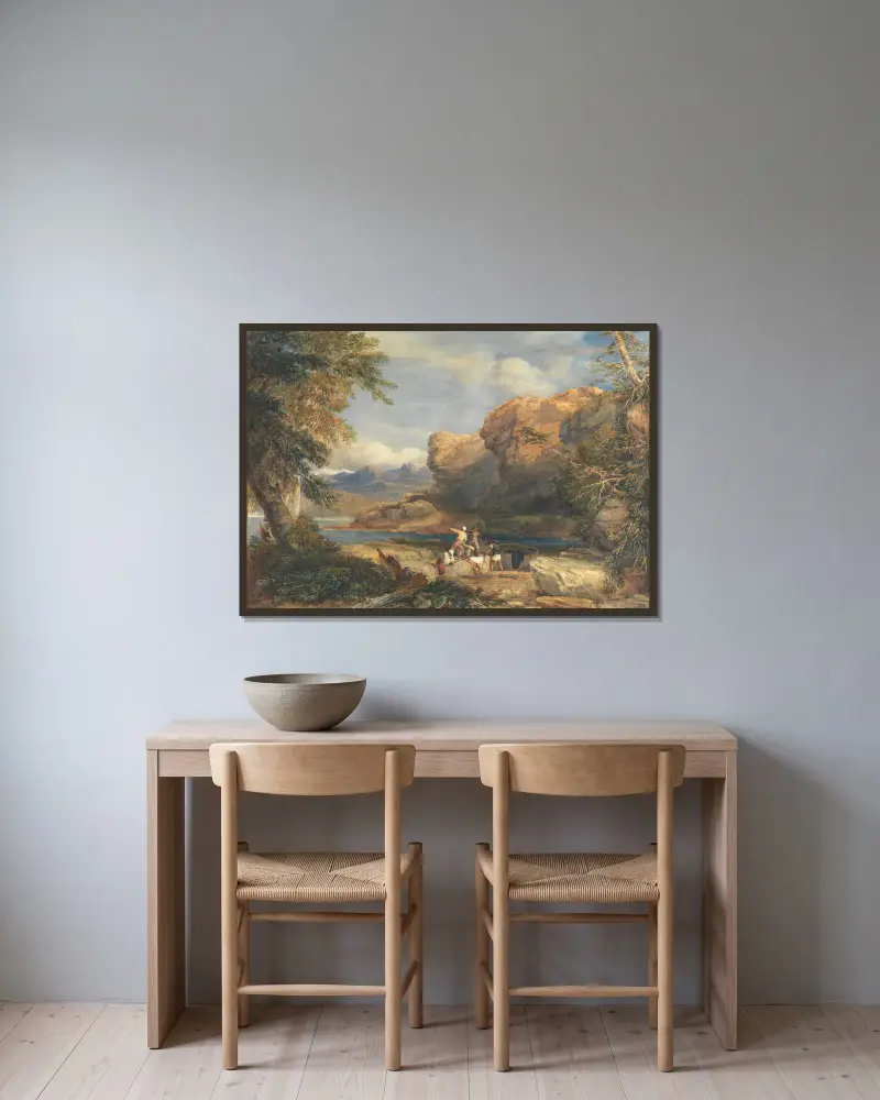 Wyspa piratów, David Cox w ramie na ścianie