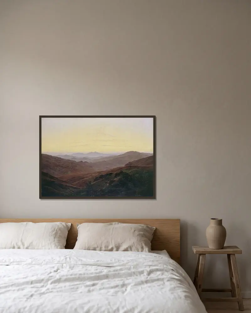 Karkonosze, Caspar David Friedrich w ramie na ścianie