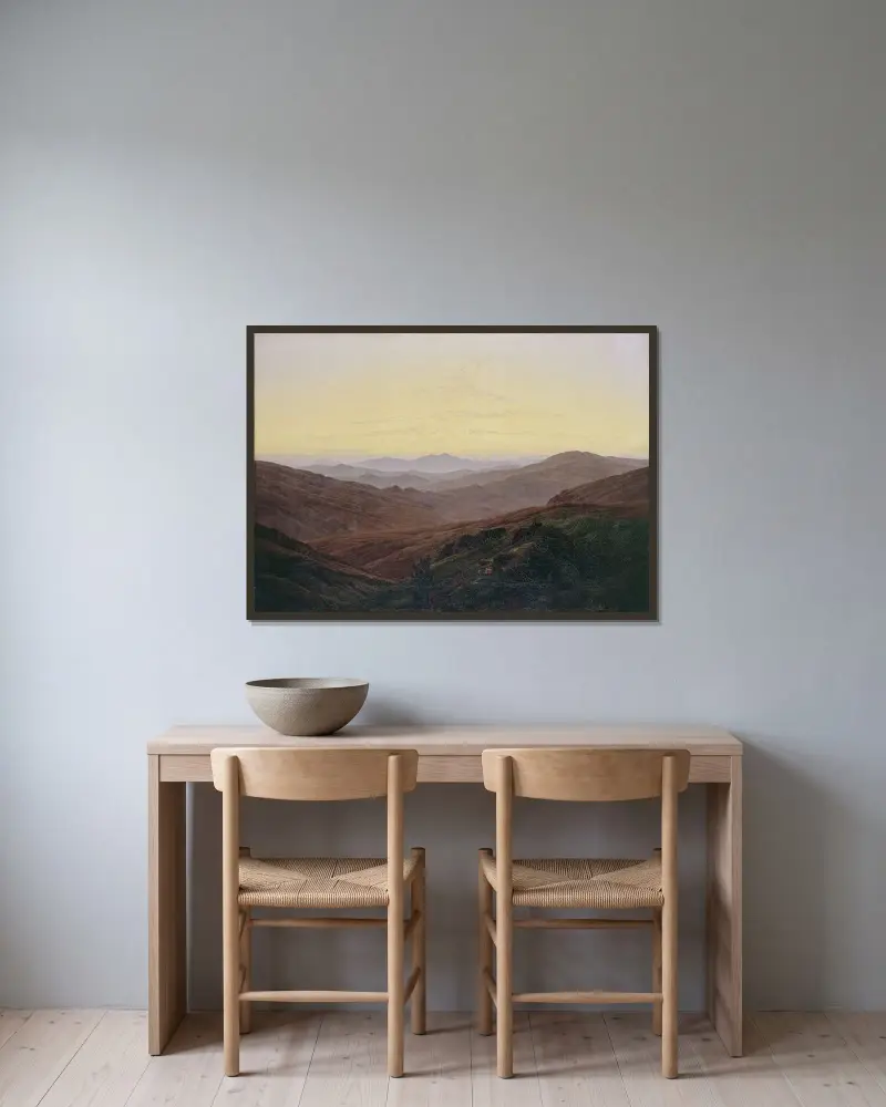 Karkonosze, Caspar David Friedrich w ramie na ścianie