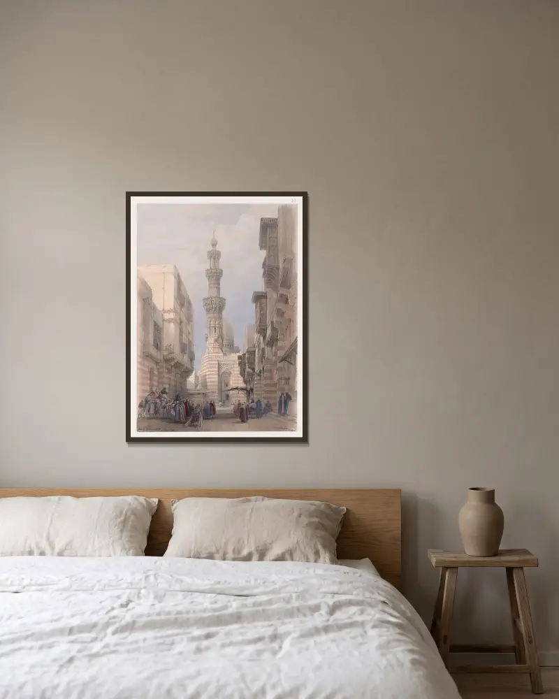 Bullack, Kairo. von David Roberts gerahmt an einer Wand