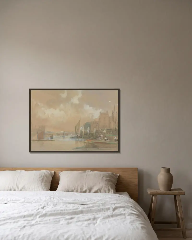 Lambeth von David Roberts gerahmt an einer Wand