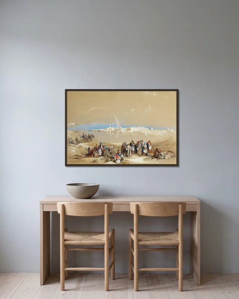 Suez von David Roberts gerahmt an einer Wand