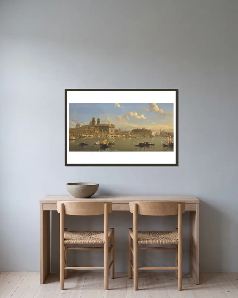 Die Giudecca, Venedig von David Roberts gerahmt an einer Wand