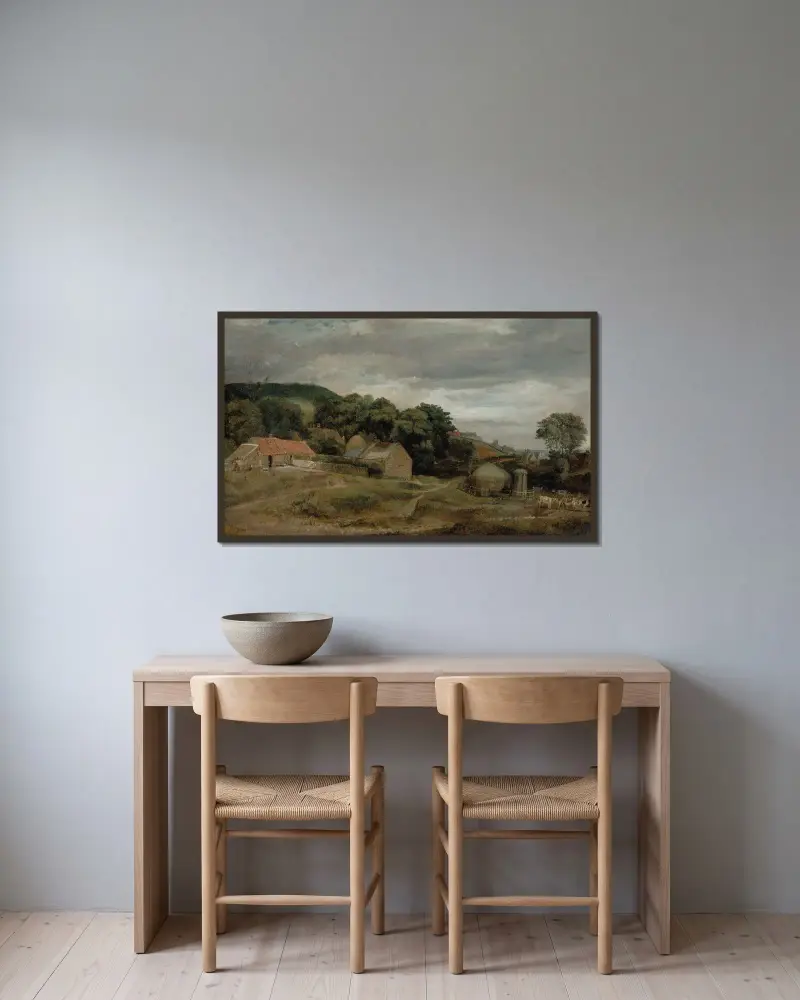 Blick auf Cults von Sir David Wilkie gerahmt an einer Wand