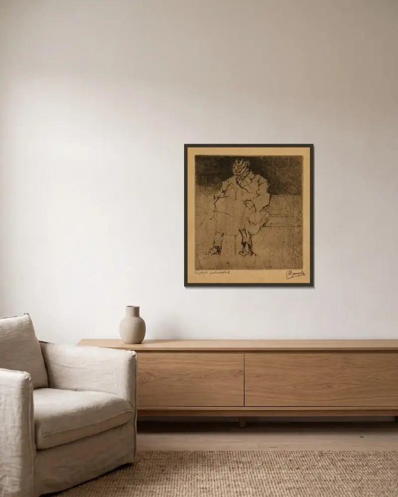 Daily Food (Daily Bread) von Jules De Bruycker gerahmt an einer Wand