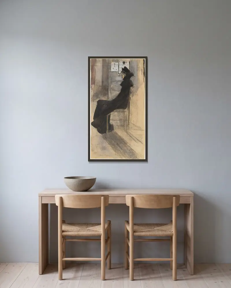 Hingabe, 1905 – Nr. 2 von Jules De Bruycker gerahmt an einer Wand