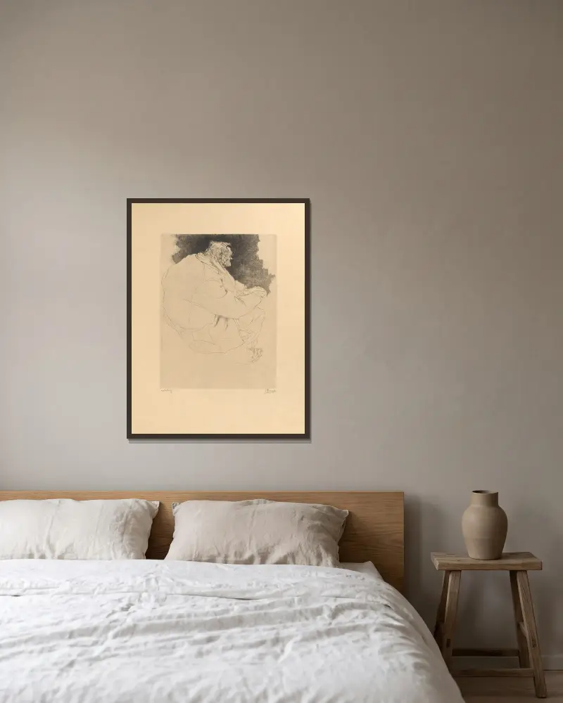 Ältere Menschen von Jules De Bruycker gerahmt an einer Wand