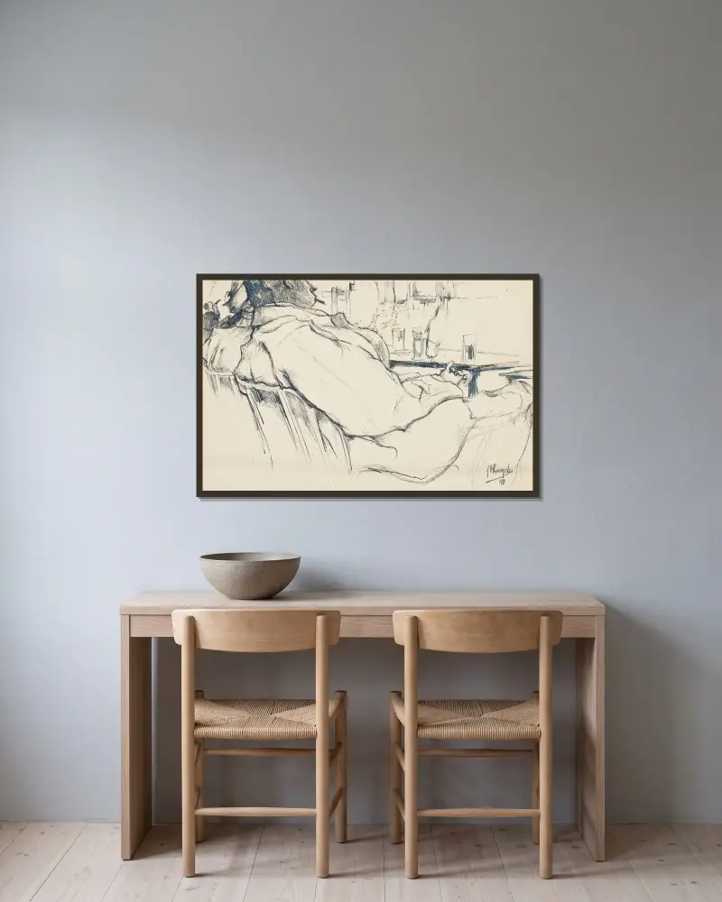 Figuren in einer Schenke von Jules De Bruycker gerahmt an einer Wand