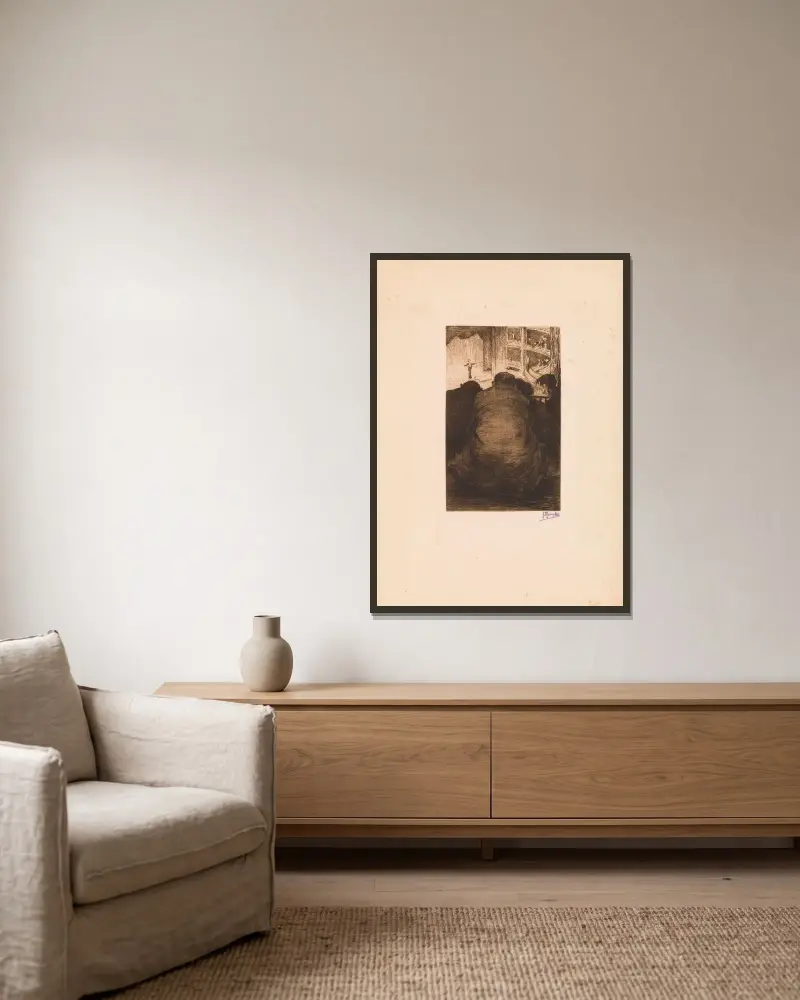 Theater (Tenor) von Jules De Bruycker gerahmt an einer Wand