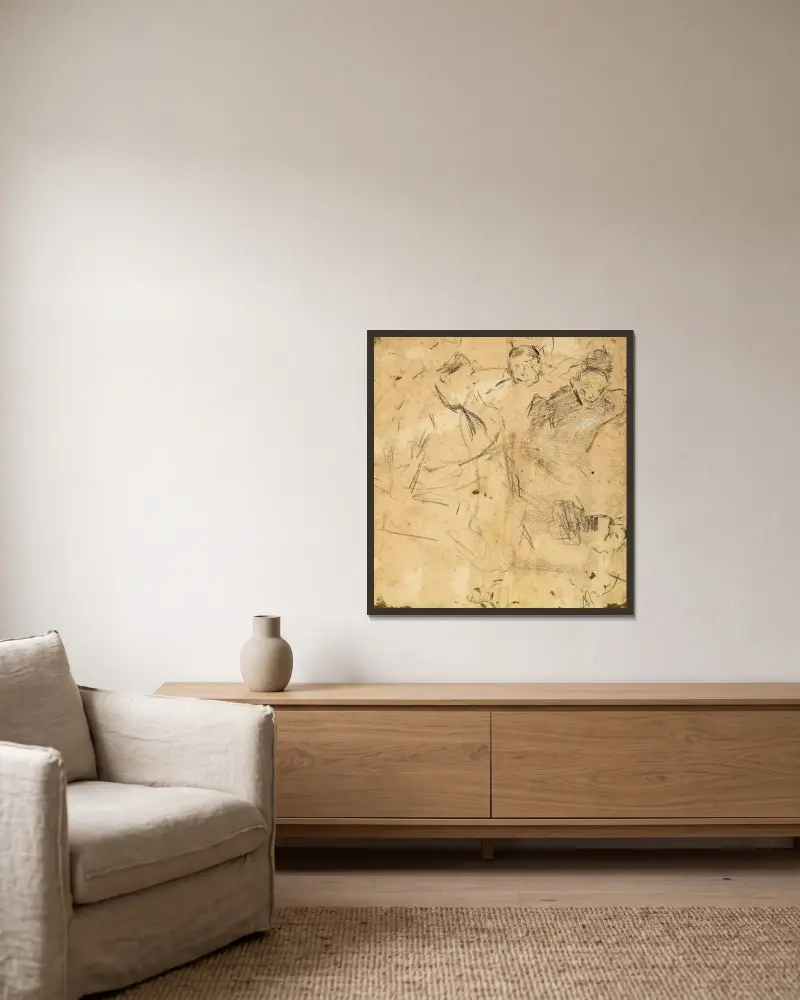 Women (Studies) von Jules De Bruycker gerahmt an einer Wand