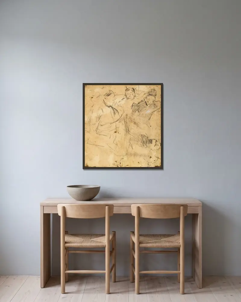 Women (Studies) von Jules De Bruycker gerahmt an einer Wand