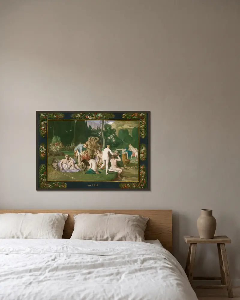 Mír, Pierre Puvis de Chavannes v rámu na stěně