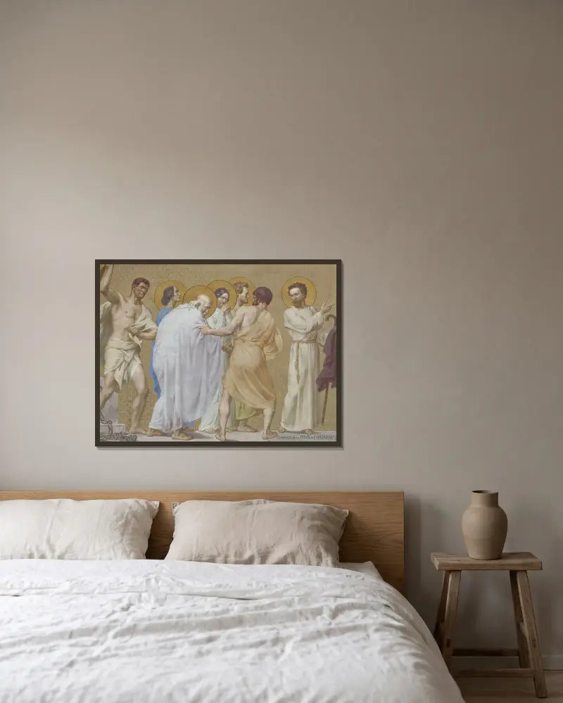 Procesí, 1889 – Nr. 2, Pierre Puvis de Chavannes v rámu na stěně