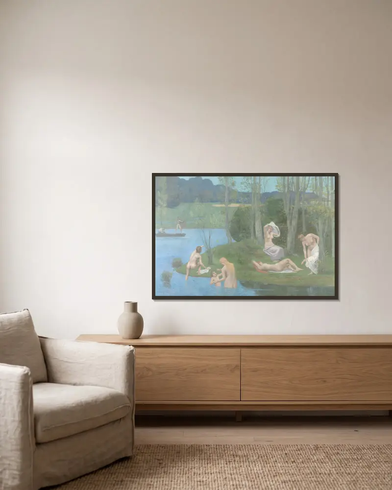 Léto, 1891, Pierre Puvis de Chavannes v rámu na stěně