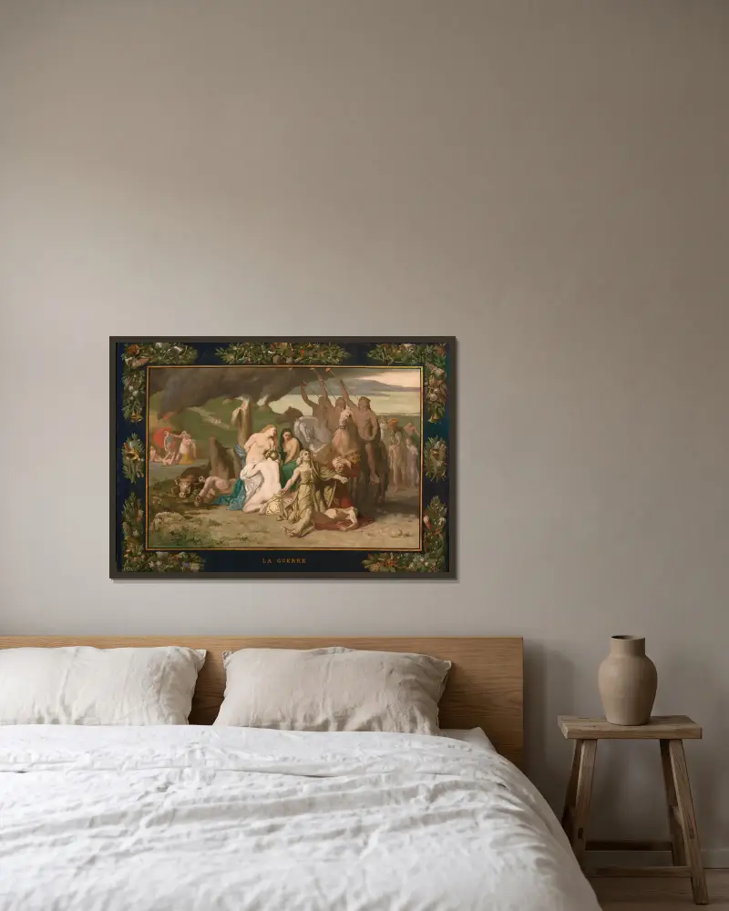 Válka, Pierre Puvis de Chavannes v rámu na stěně