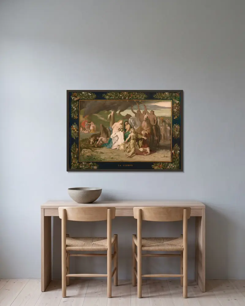 Válka, Pierre Puvis de Chavannes v rámu na stěně