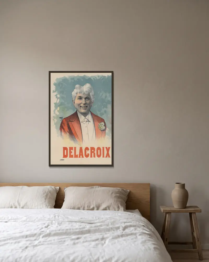Delacroix, Cândido de Faria w ramie na ścianie