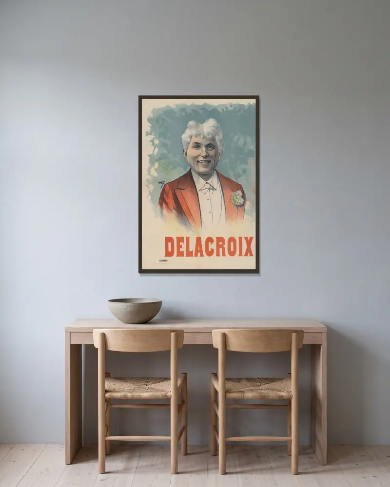 Delacroix, Cândido de Faria w ramie na ścianie