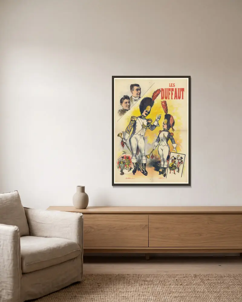 Die Stutzer von Cândido de Faria gerahmt an einer Wand