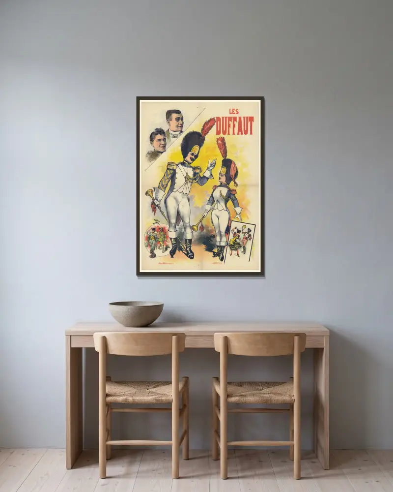 Die Stutzer von Cândido de Faria gerahmt an einer Wand