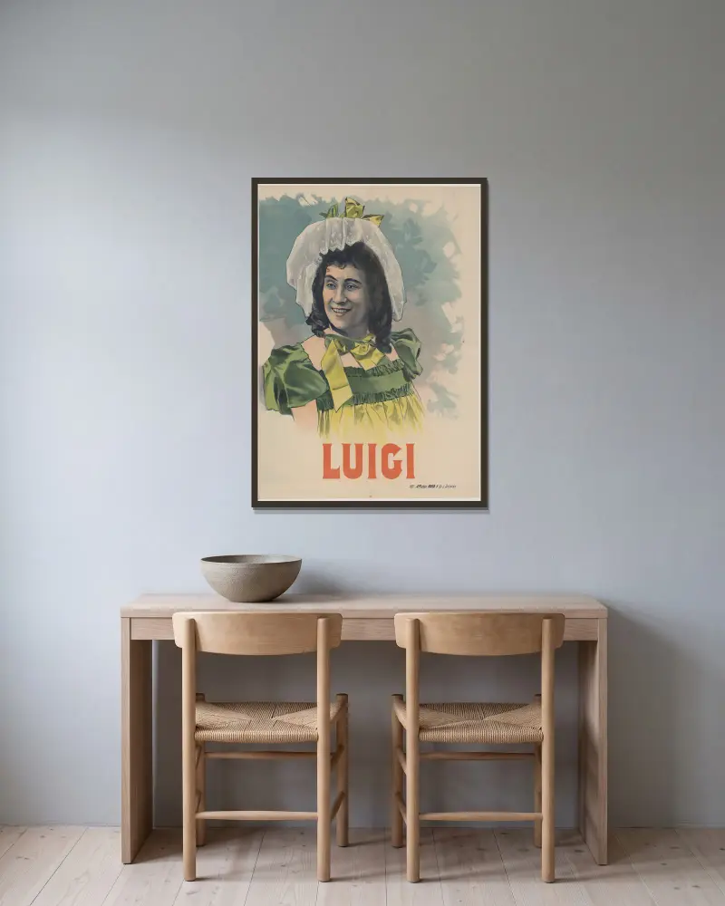 Luigi von Cândido de Faria gerahmt an einer Wand
