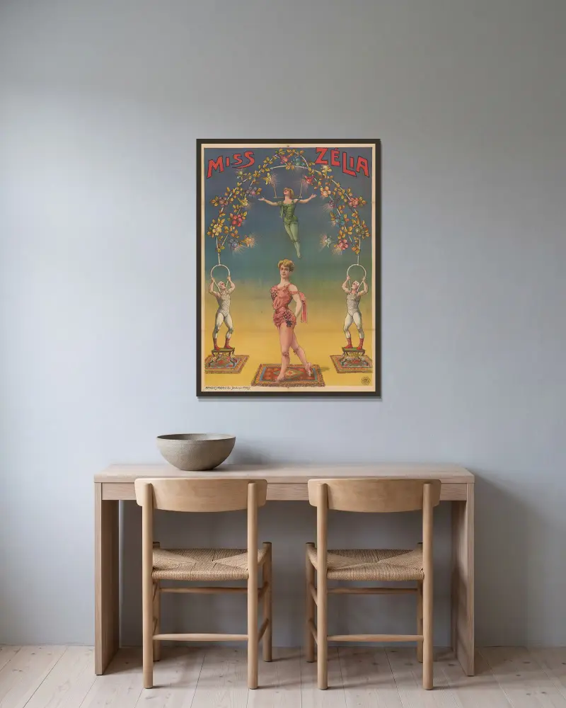 Miss Zélia von Cândido de Faria gerahmt an einer Wand