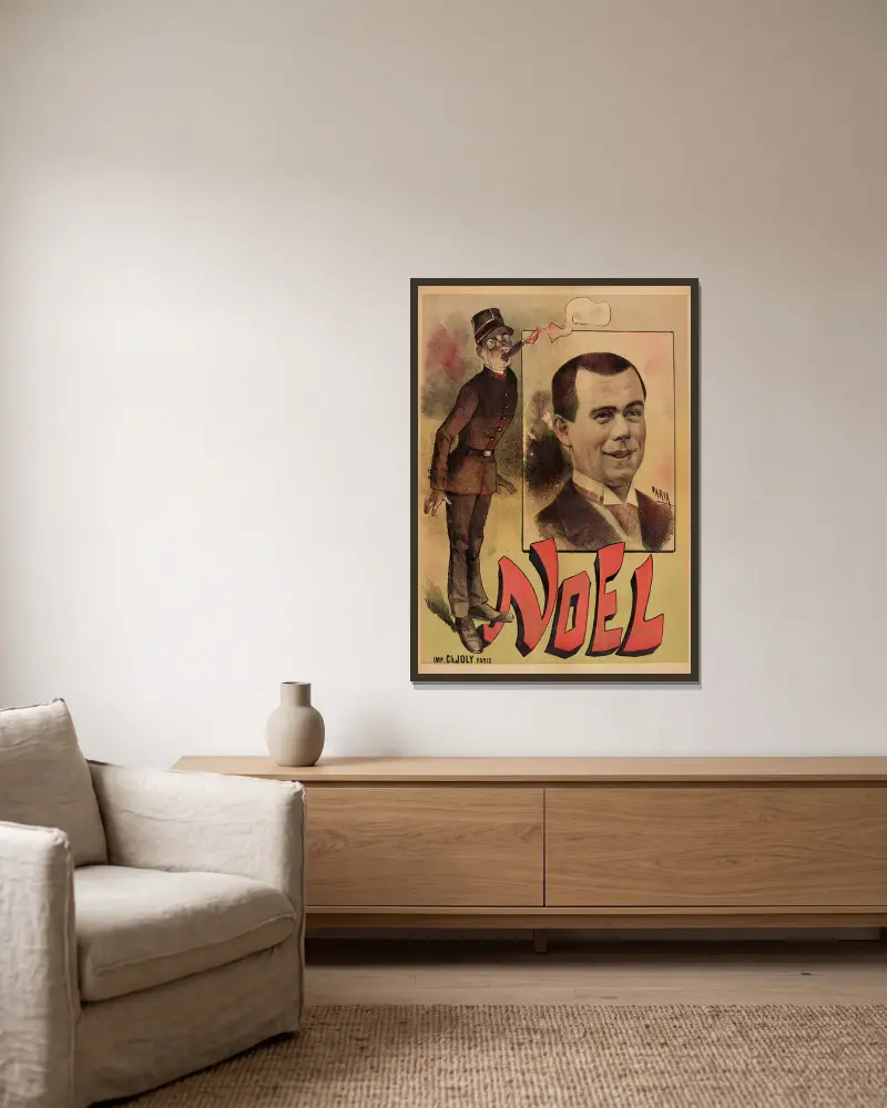 Noel, Cândido de Faria v rámu na stěně