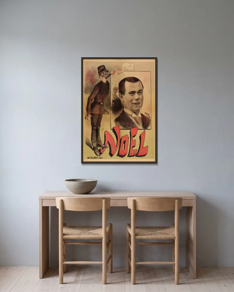 Noel, Cândido de Faria v rámu na stěně