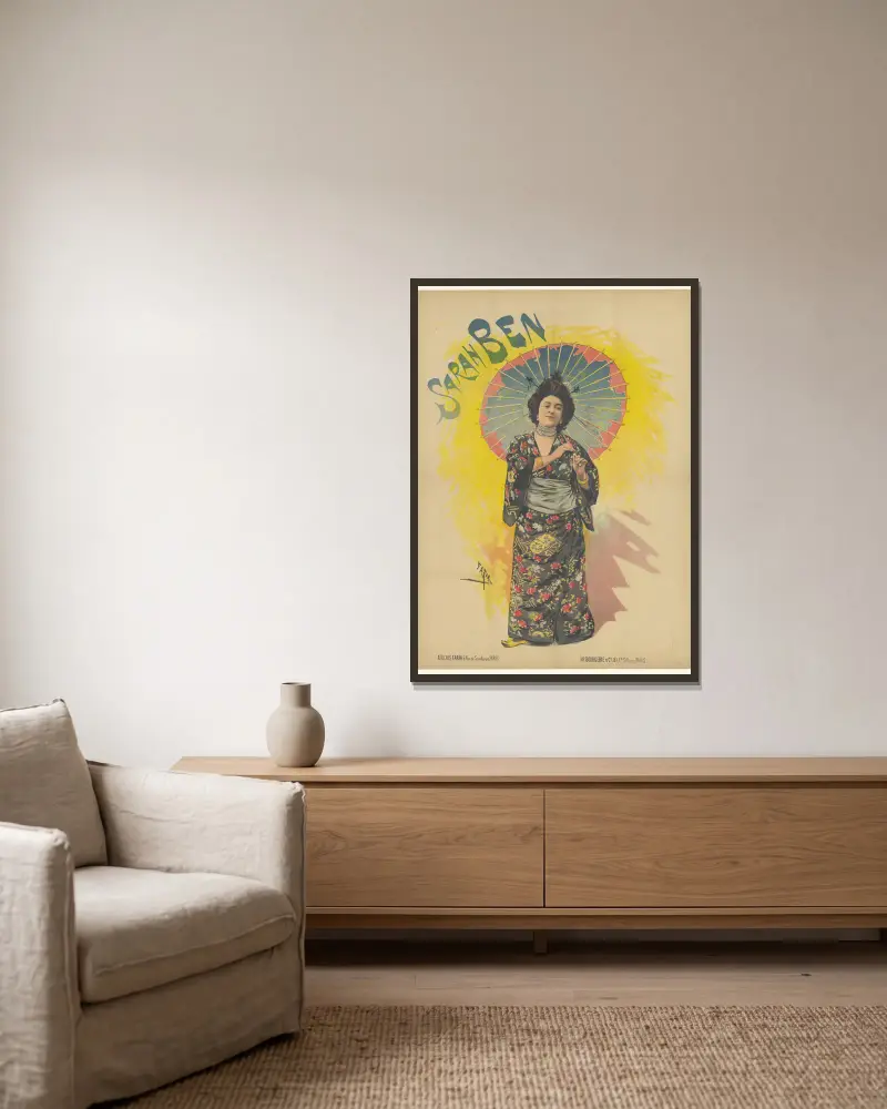 Sarah Ben von Cândido de Faria gerahmt an einer Wand