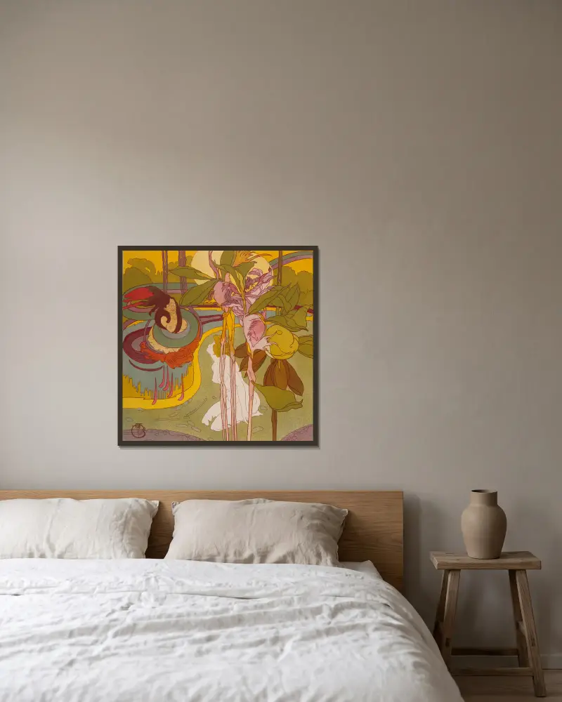 Im Traum von Georges de Feure gerahmt an einer Wand