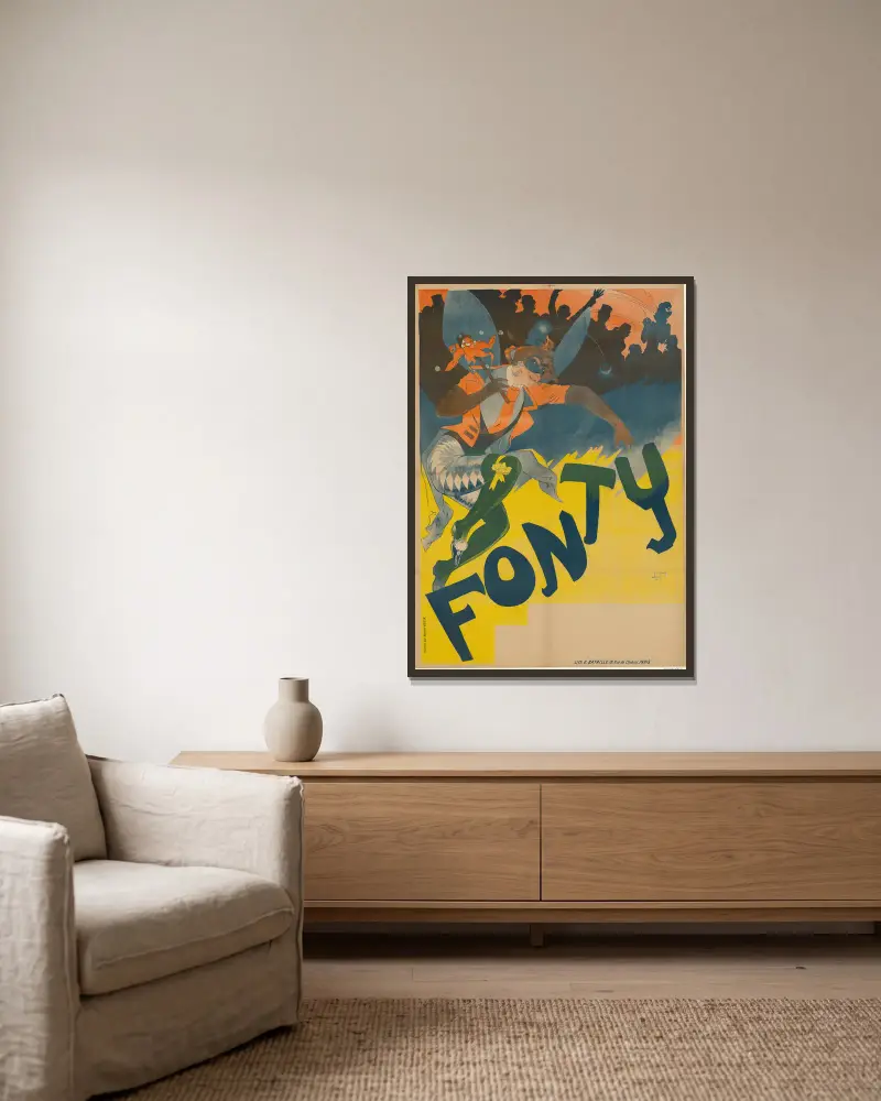 Fonty, Georges de Feure w ramie na ścianie