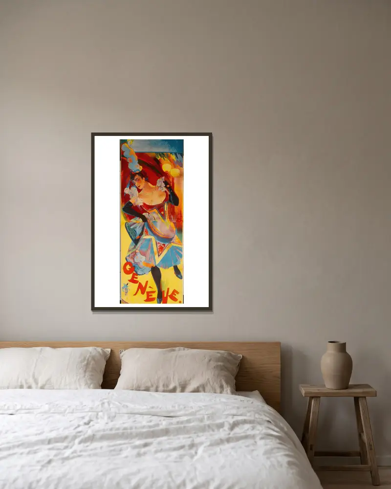 Ženeva, Georges de Feure v rámu na stěně